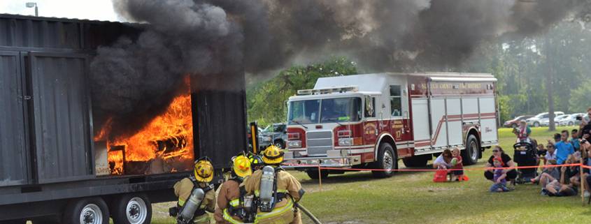 St. Lucie County Fire Department Burn Demo